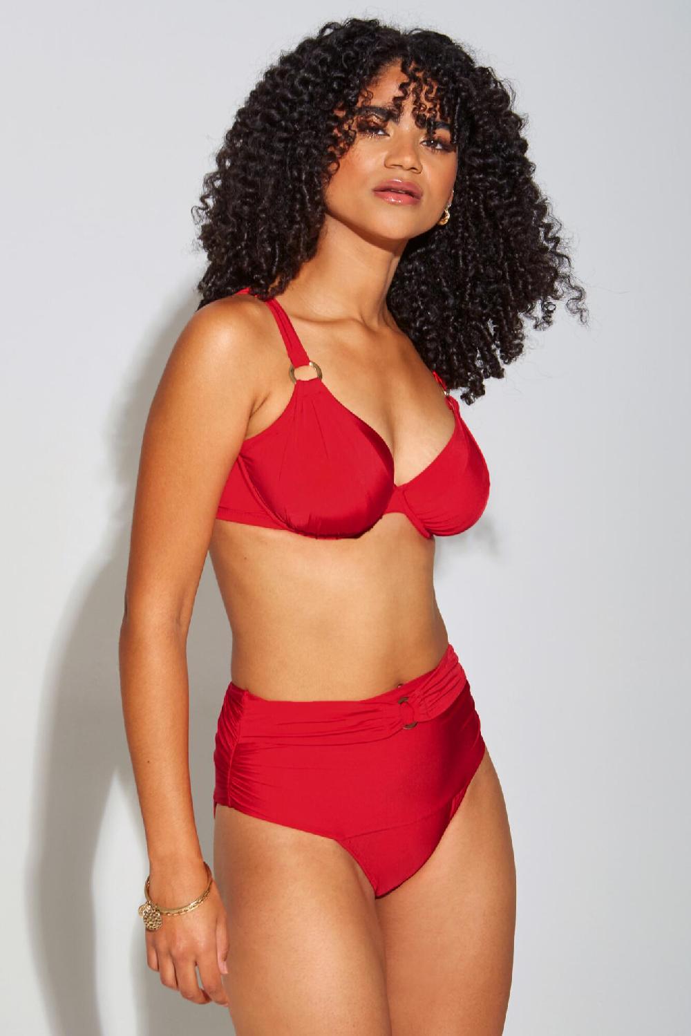 Pour Moi Samoa Non Padded Underwired Top - Red
