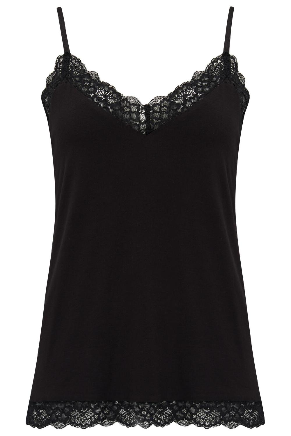 Pour Moi Sofa Loves Lace Hidden Support Cami - Black