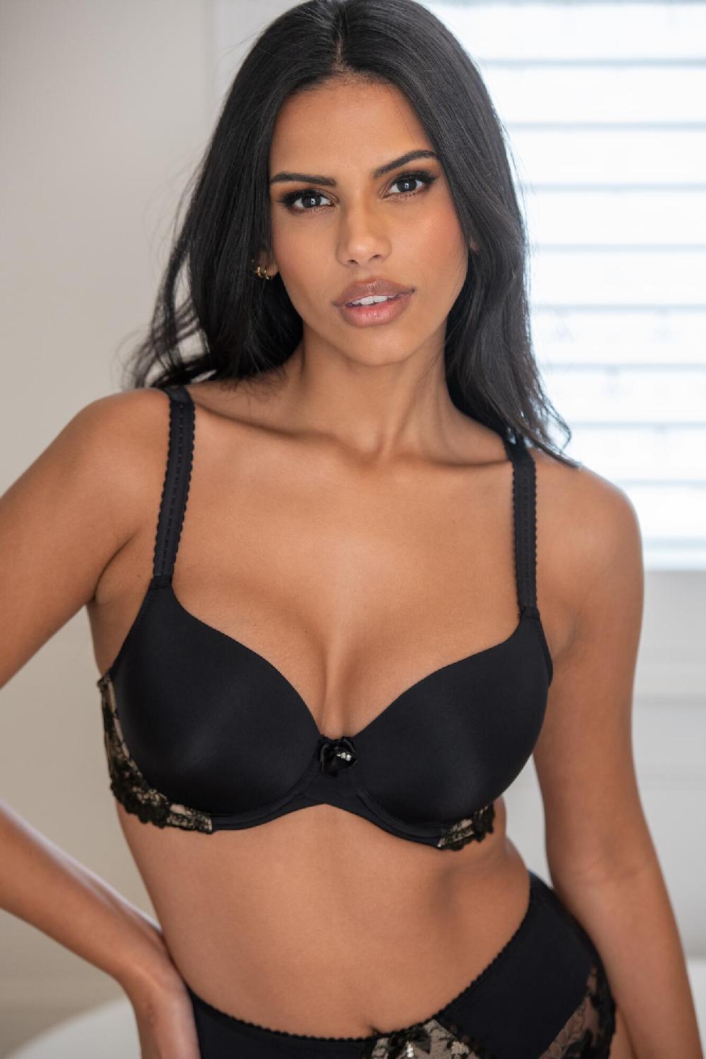 Pour Moi Sofia Contour Padded T-Shirt Bra - Black