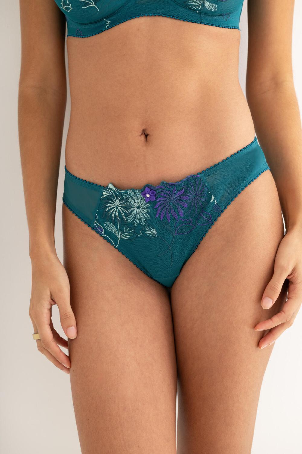 Pour Moi St Tropez Bikini Brief - Forest/Teal