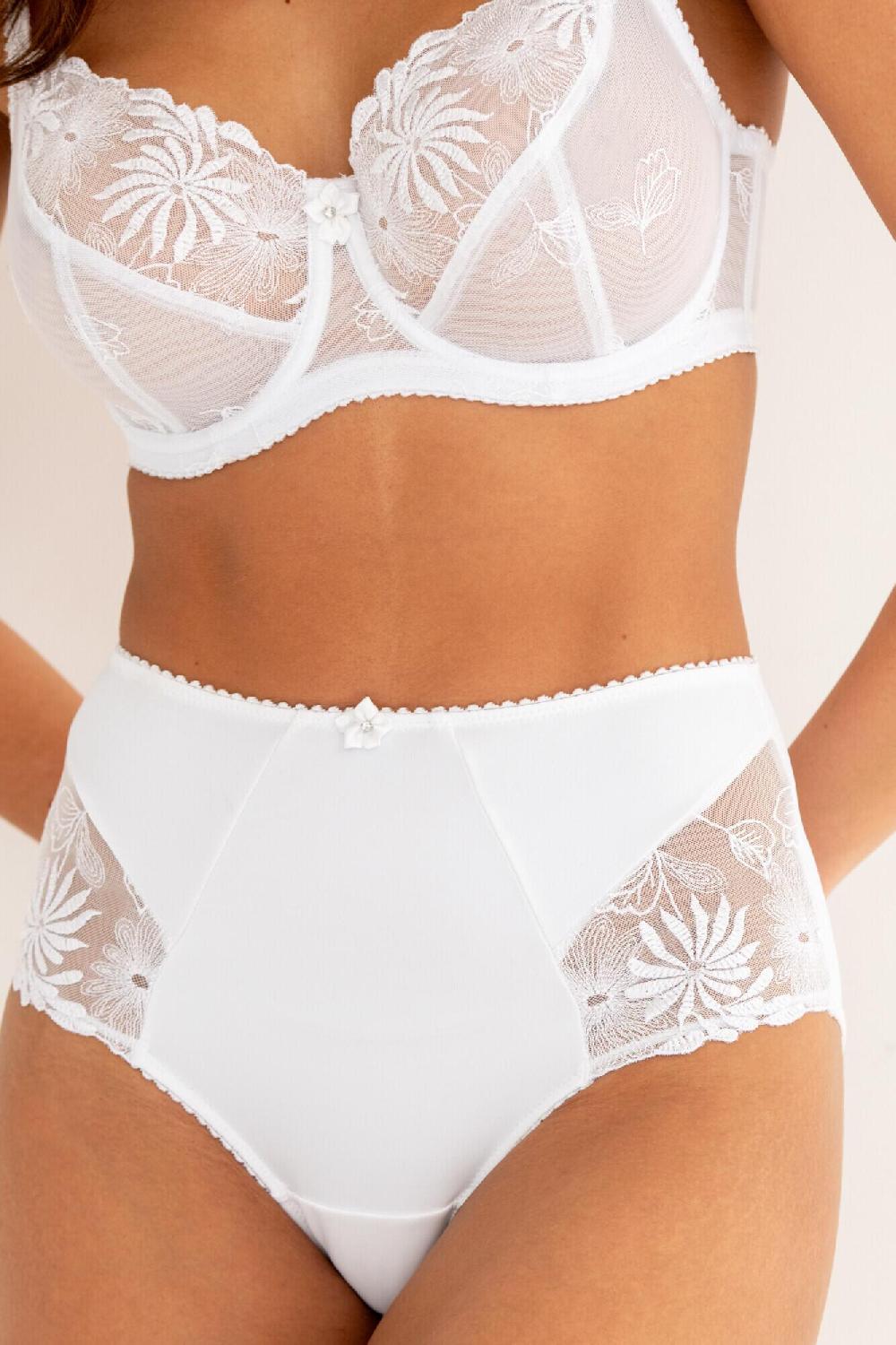 Pour Moi St Tropez High-Waist Deep Brief - White