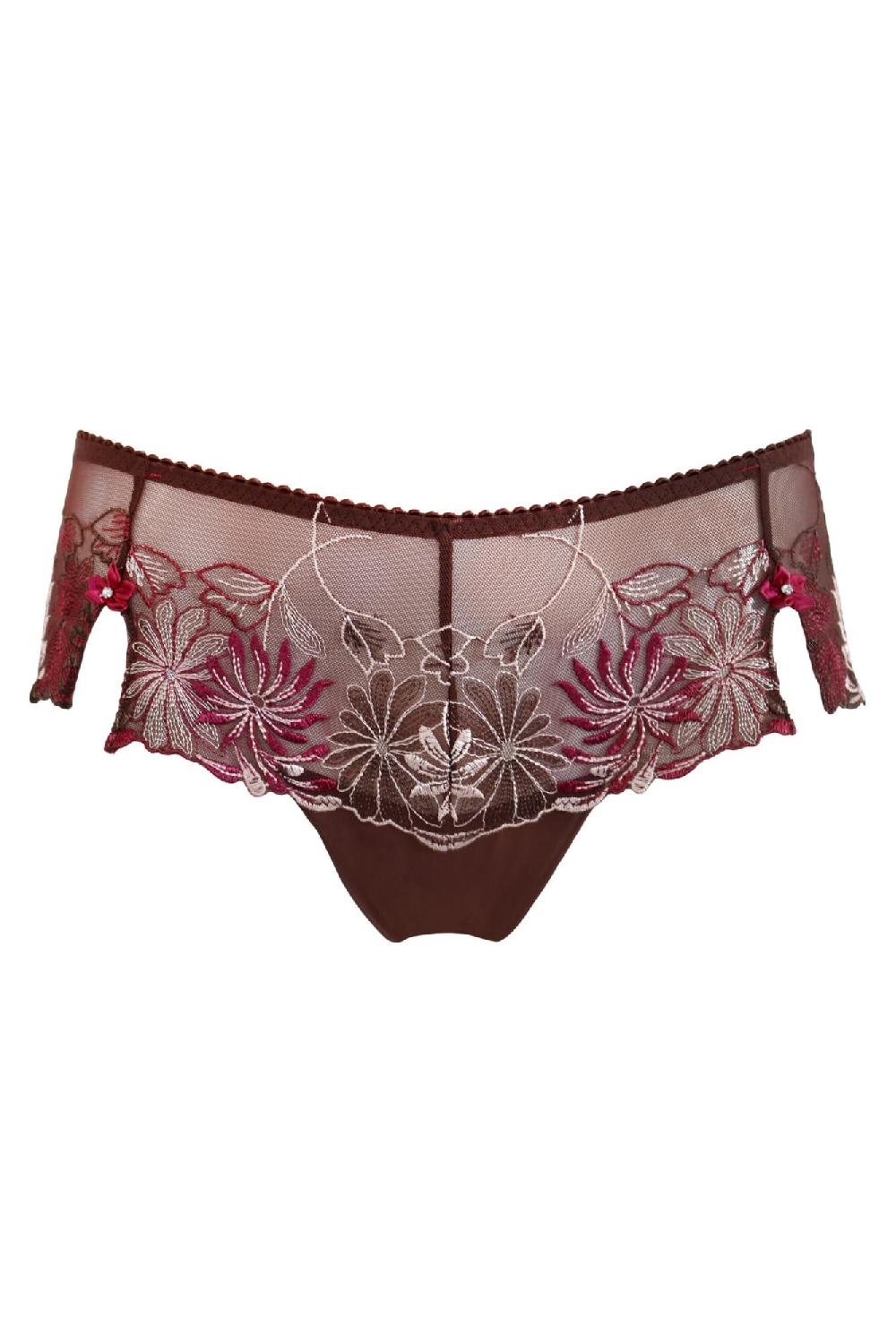 Pour Moi St Tropez Shorty - Chocolate/Red