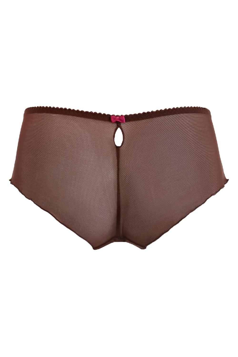 Pour Moi St Tropez Shorty - Chocolate/Red