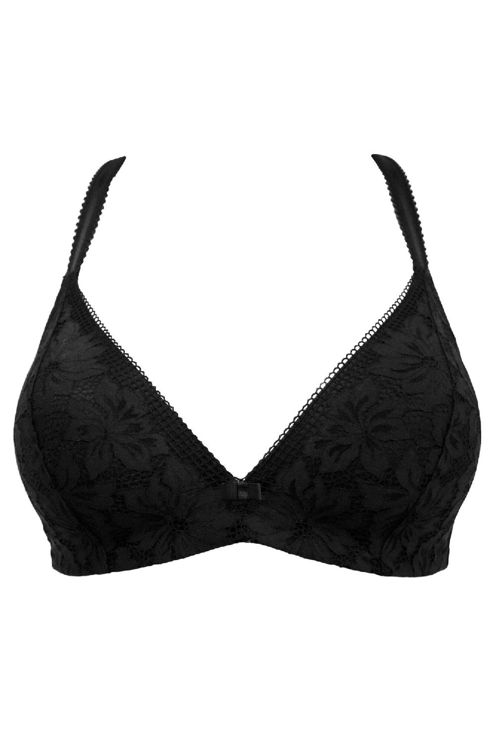 Pour Moi Reflection Non Wired Padded Push Up Bra - Black