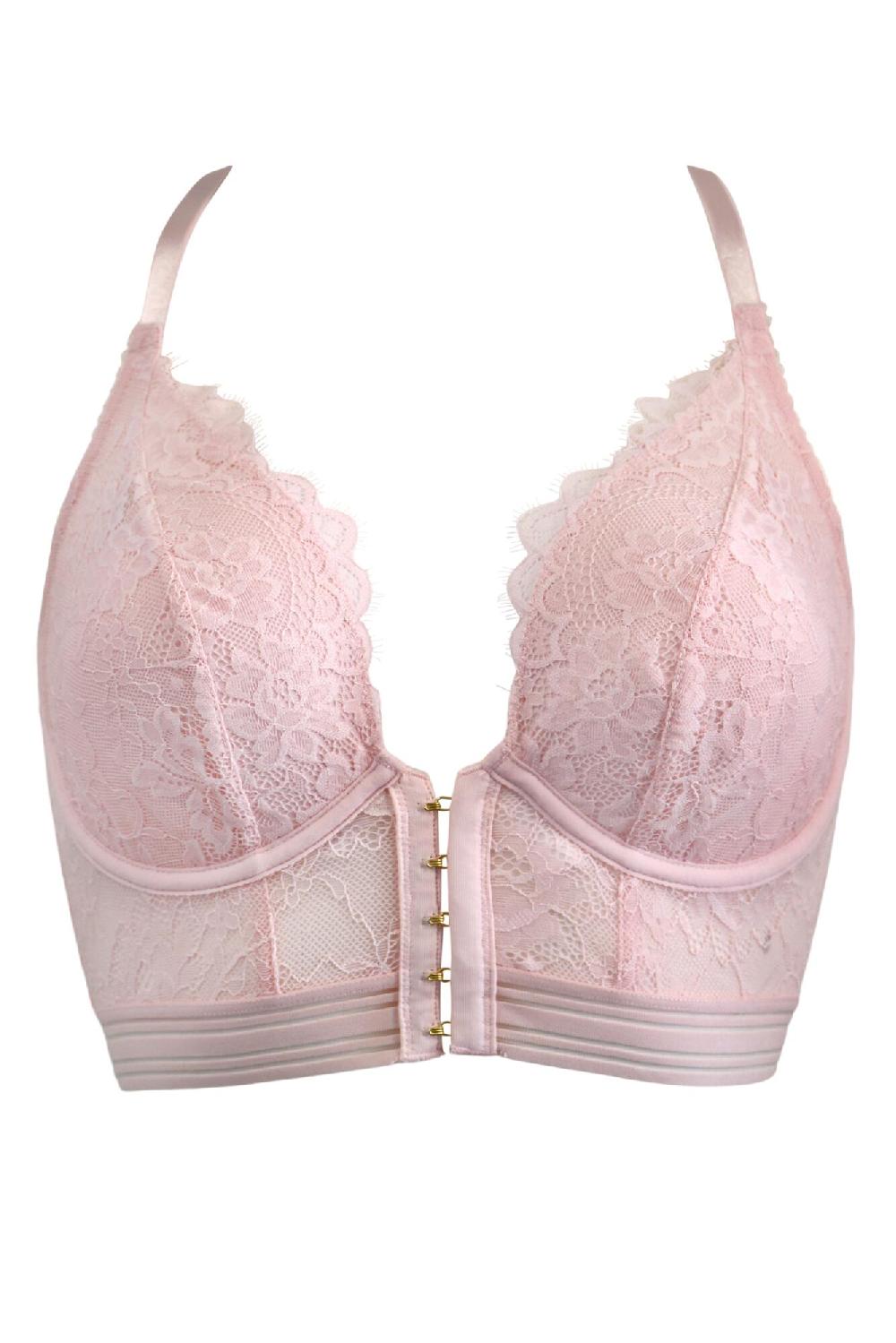 Pour Moi Revolution Front Fastening Underwired Bralette - Soft Pink