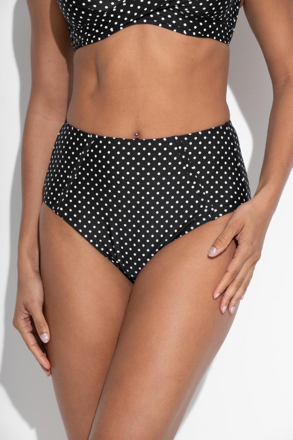 Pour Moi Sicily High-Waist Tummy Control Brief - Black/White