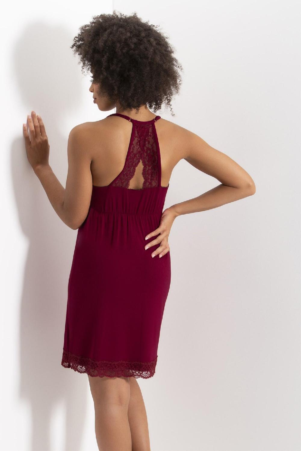 Pour Moi Sofa Loves Lace Removable Cup Jersey Chemise - Berry