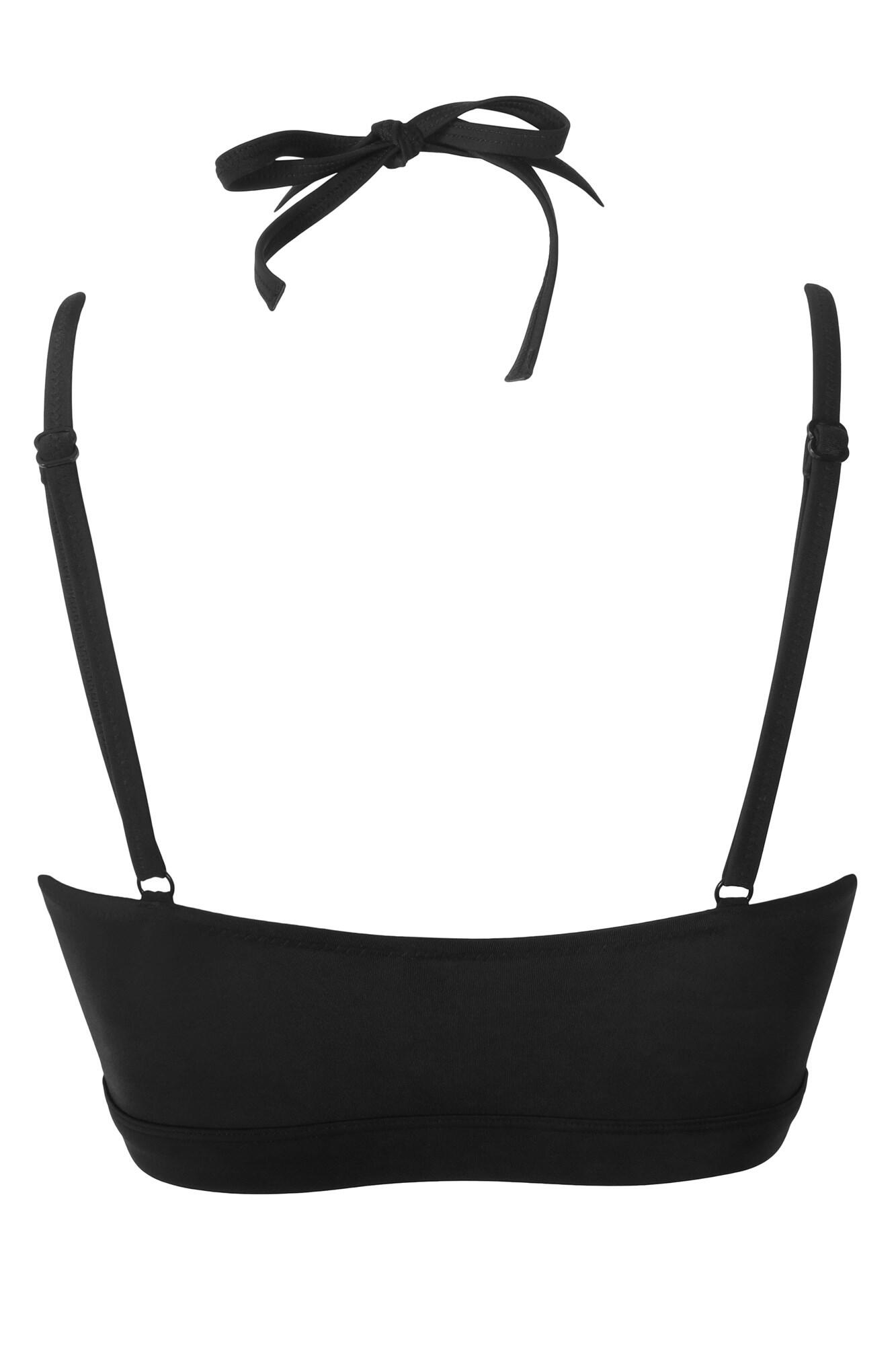 Pour Moi Space Double Strap Front Fastening Underwired Top - Black