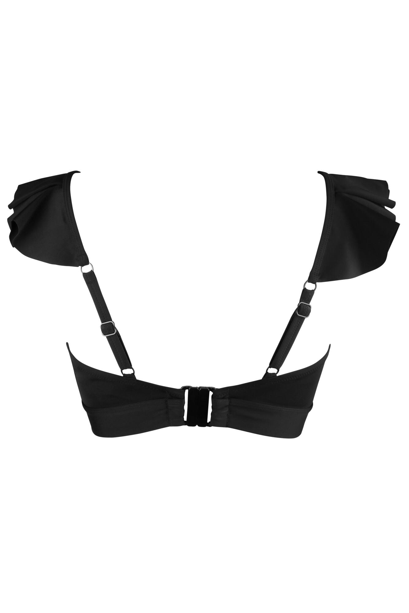 Pour Moi Space Frill Hidden Wire Convertible Top - Black