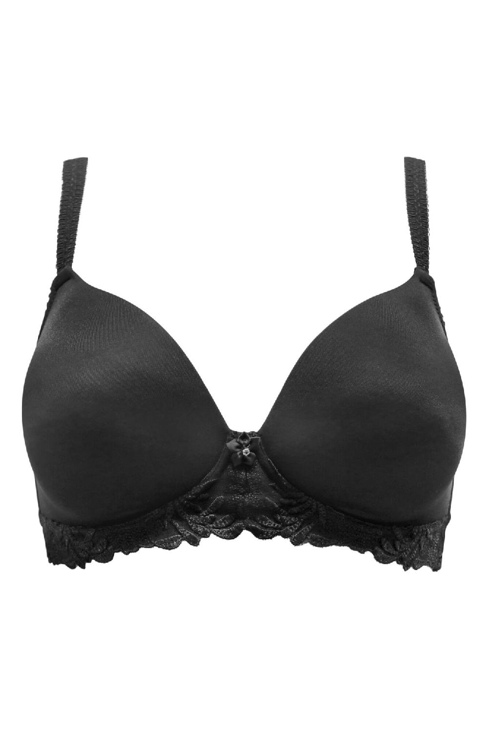 Pour Moi St Tropez Contour Padded Non-Wired T-Shirt Bra - Black