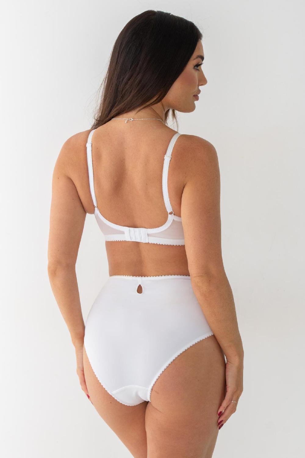 Pour Moi St Tropez High-Waist Deep Brief - White/Pink/Purple