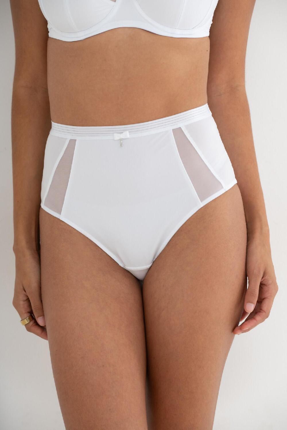 Pour Moi Viva Luxe High Waist Light Control Brief - White