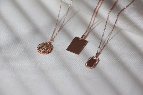 Pour Toi Flower Coin Necklace