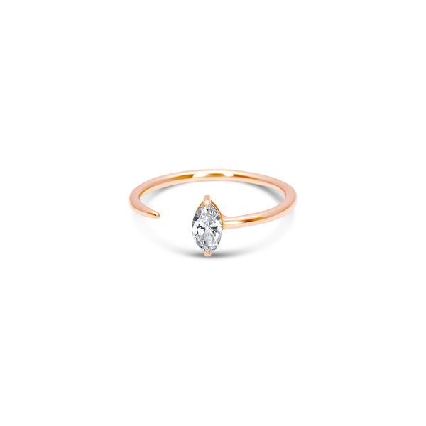 pour toi Open Marquise Ring - Lab Diamonds