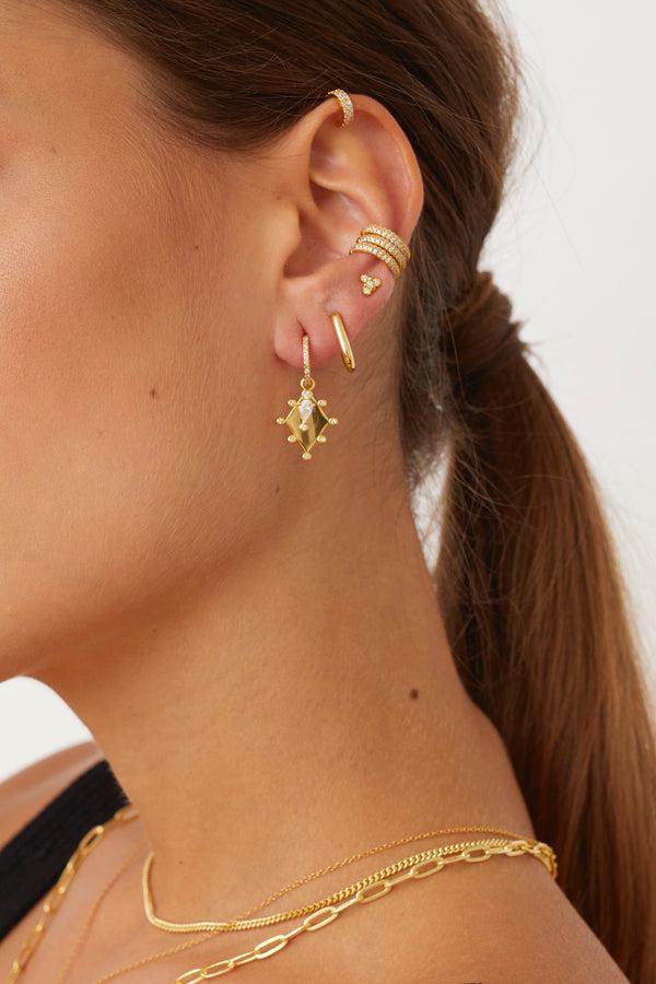 Pour Toi Paperclip Earrings