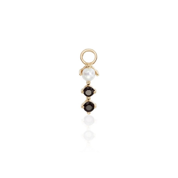 pour toi Pearl Onyx Charms