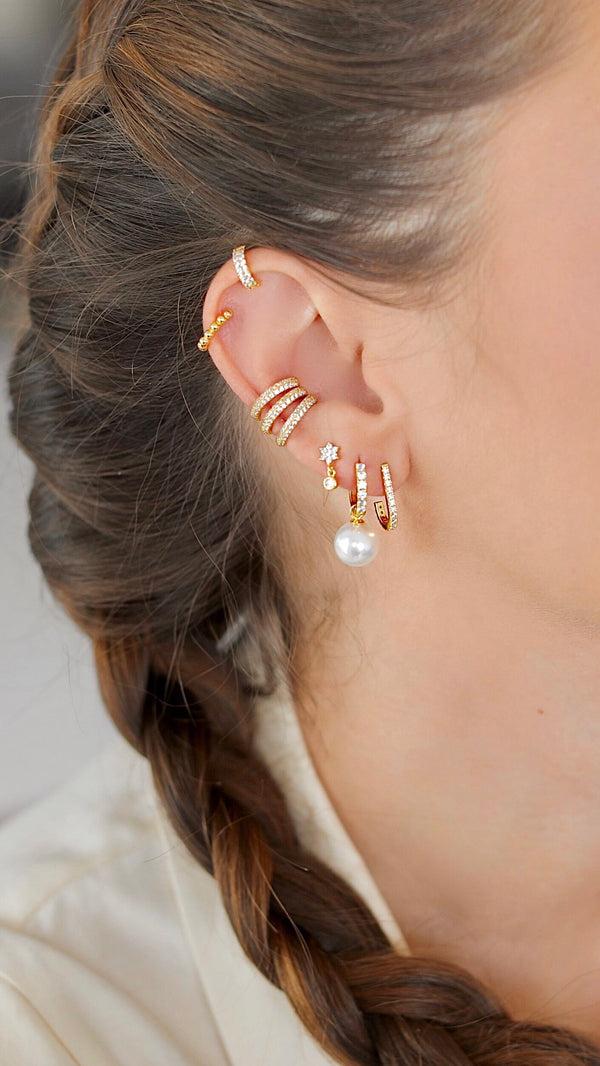 Pour Toi Sparkly Helix Cuff