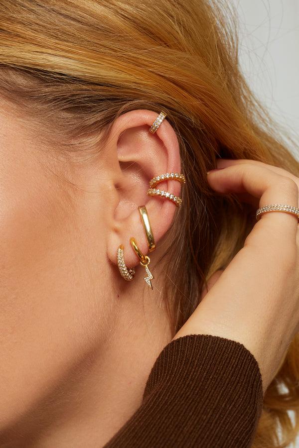 Pour Toi Sparkly Hoops