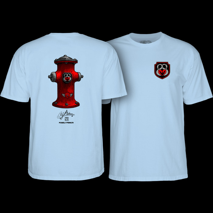 powell peralta Powell Peralta Andy Anderson Hydrant T-Shirt Light Blue