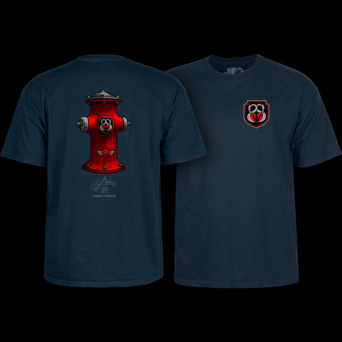 powell peralta Powell Peralta Andy Anderson Hydrant T-Shirt Navy