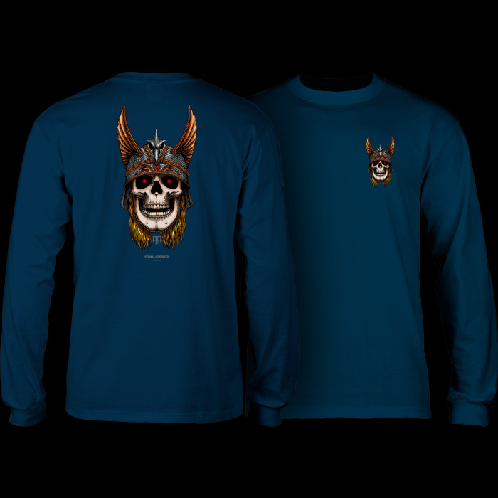 powell peralta Powell Peralta Andy Anderson Skull L/S Shirt - Navy