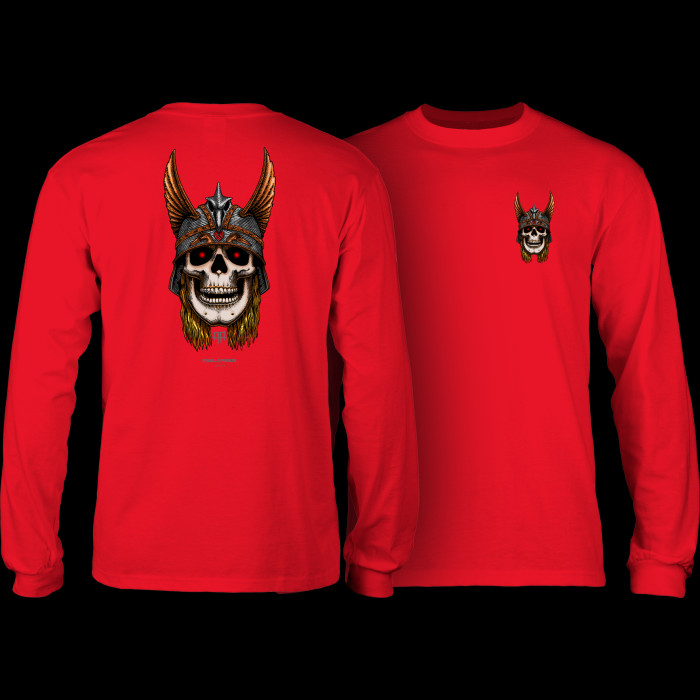 powell peralta Powell Peralta Andy Anderson Skull L/S Shirt - Red