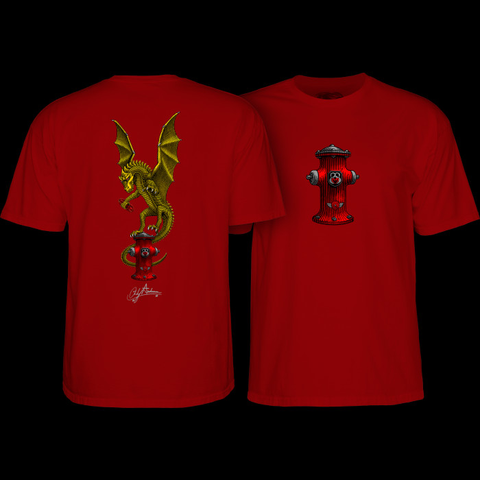 powell peralta Powell Peralta Andy Anderson Vajra T-shirt Burgundy