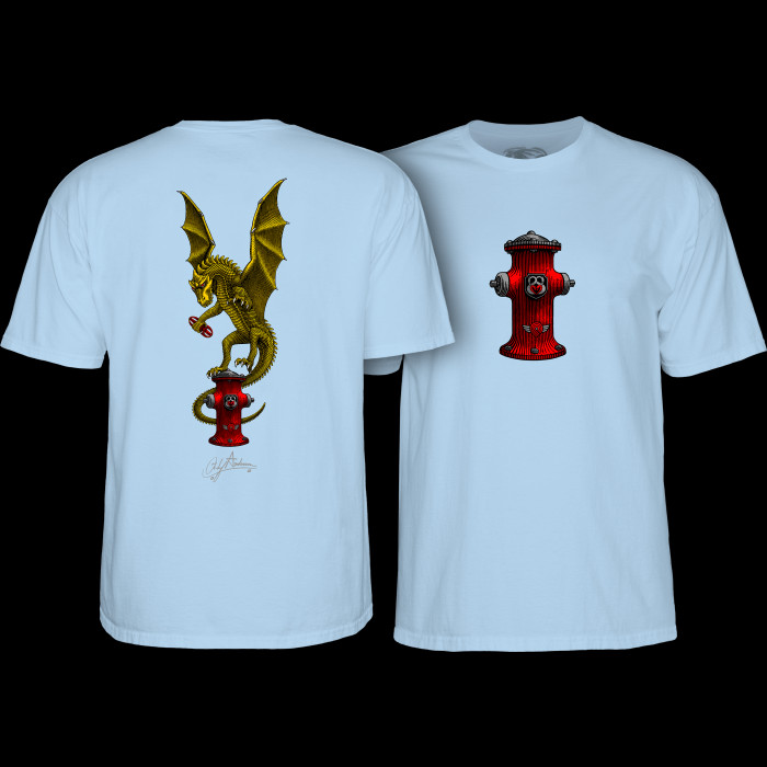 powell peralta Powell Peralta Andy Anderson Vajra T-Shirt Light Blue