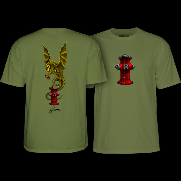 powell peralta Powell Peralta Andy Anderson Vajra T-Shirt Military Green