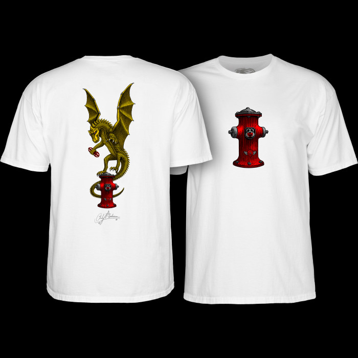 powell peralta Powell Peralta Andy Anderson Vajra T-Shirt White