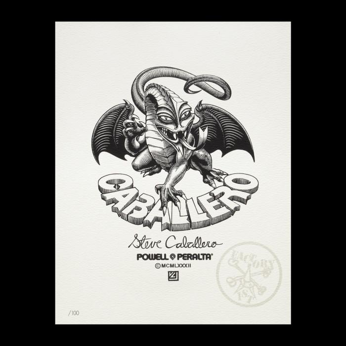 powell peralta Powell Peralta Caballero Dragon Art Giclee Print 8 x 10
