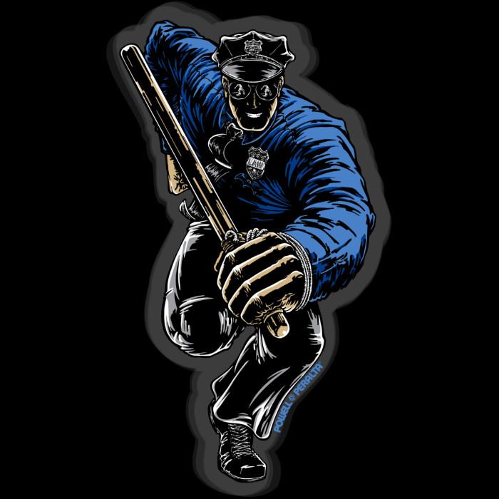 powell peralta Powell Peralta Chris Senn Cop Sticker 10 pack