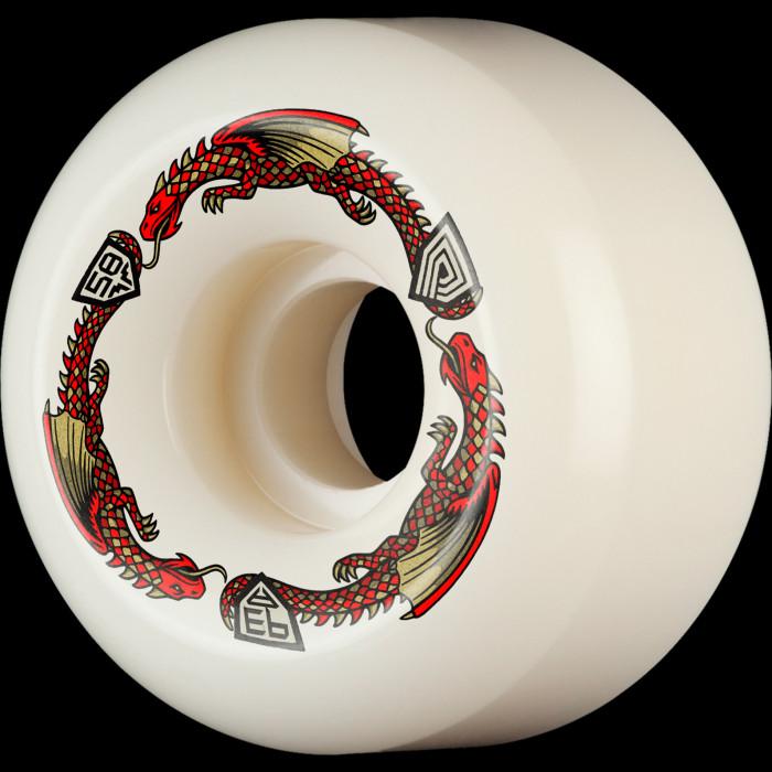 powell peralta Powell Peralta Dragons 93A - Ratbone II Symmetrical Shape - 16.5mm Narrow Ride Patch - 58mm x 33mm 93A Ratbone II Skateboard Wheels 4pk