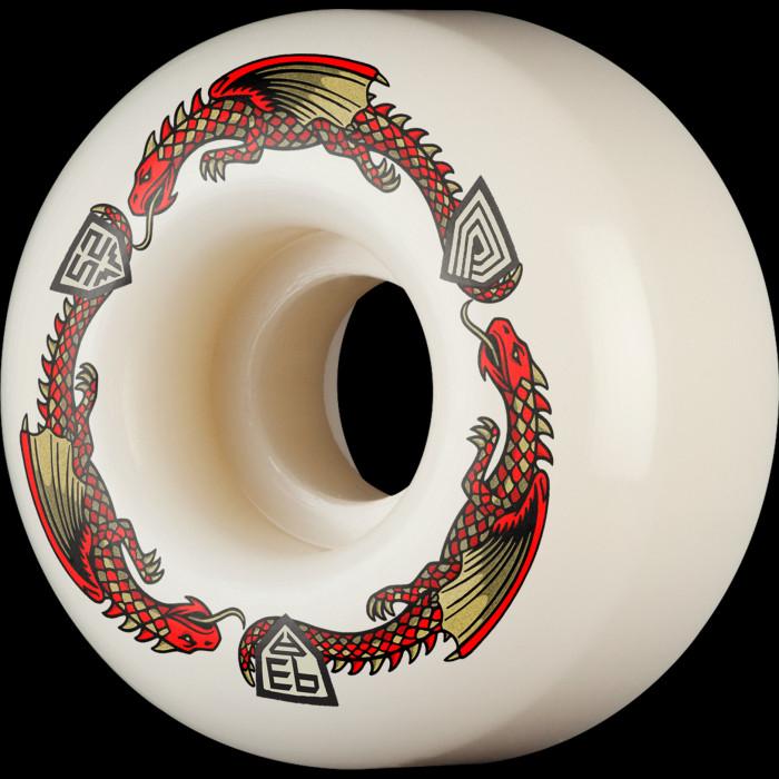 powell peralta Powell Peralta Dragons 93A - V1 Symmetrical Shape - 14.5mm Narrow Ride Patch - 52mm x 31mm 93A V1 Skateboard Wheels 4pk