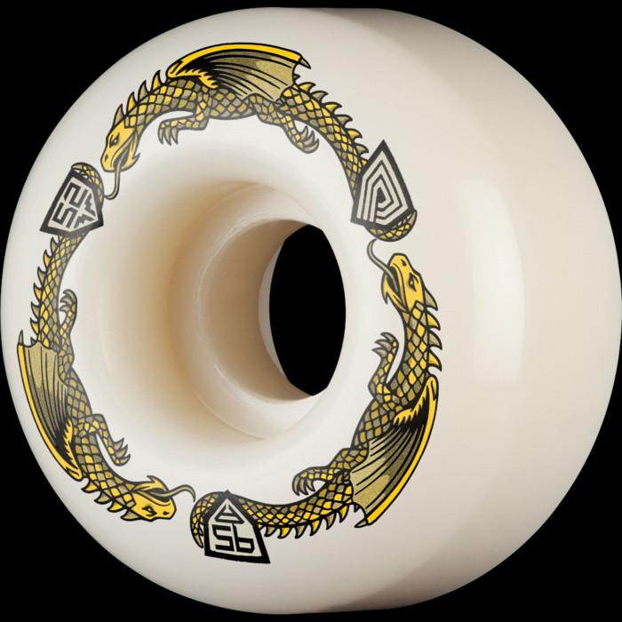 powell peralta Powell Peralta Dragons 95A - V1 Symmetrical Shape - 14.5mm Narrow Ride Patch - 52mm x 31mm 95A V1 Skateboard Wheels 4pk