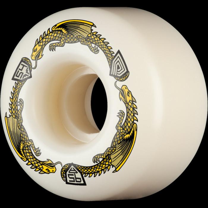 powell peralta Powell Peralta Dragons 95A - V4 Symmetrical Shape - 17mm Medium Ride Patch - 54mm x 34mm 95A V4 Skateboard Wheels 4pk