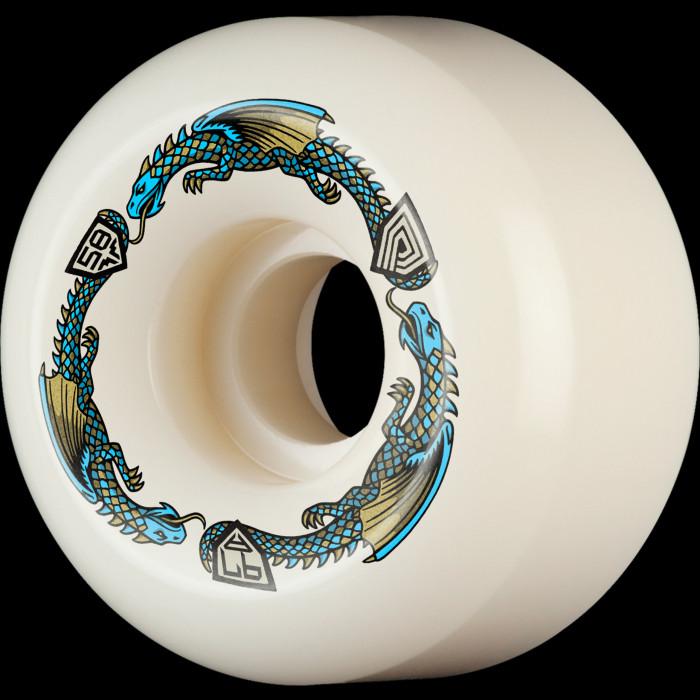 powell peralta Powell Peralta Dragons 97A - Ratbone II Symmetrical Shape - 16.5mm Narrow Ride Patch - 58mm x 33mm 97A Ratbone II Skateboard Wheels 4pk