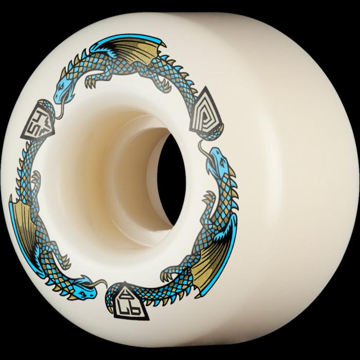 powell peralta Powell Peralta Dragons 97A - V4 Symmetrical Shape - 17mm Medium Ride Patch - 54mm x 34mm 97A V4 Skateboard Wheels 4pk