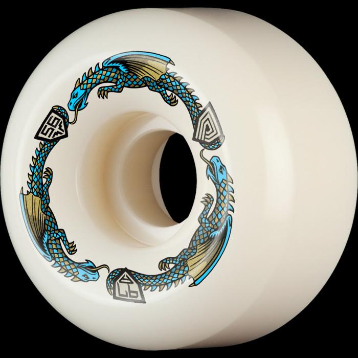 powell peralta Powell Peralta Dragons 97A - V6 Symmetrical Shape - 20.5mm Medium Ride Patch - 56mm x 36mm 97A V6 Skateboard Wheels 4pk