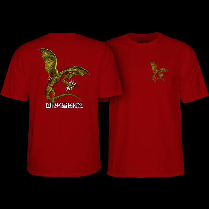 powell peralta Powell Peralta Dragons Logo T-Shirt Burgundy