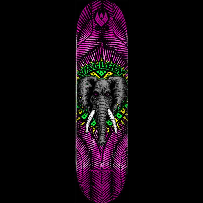 powell peralta Powell Peralta FLIGHT Mike Vallely Elephant Pink Foil Skateboard Deck - 8.38" K26