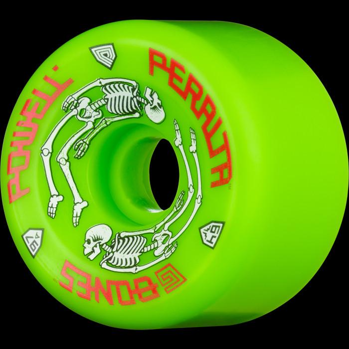 powell peralta Powell Peralta G-Bones Skateboard Wheels 64mm 97a - Green (4 pack)