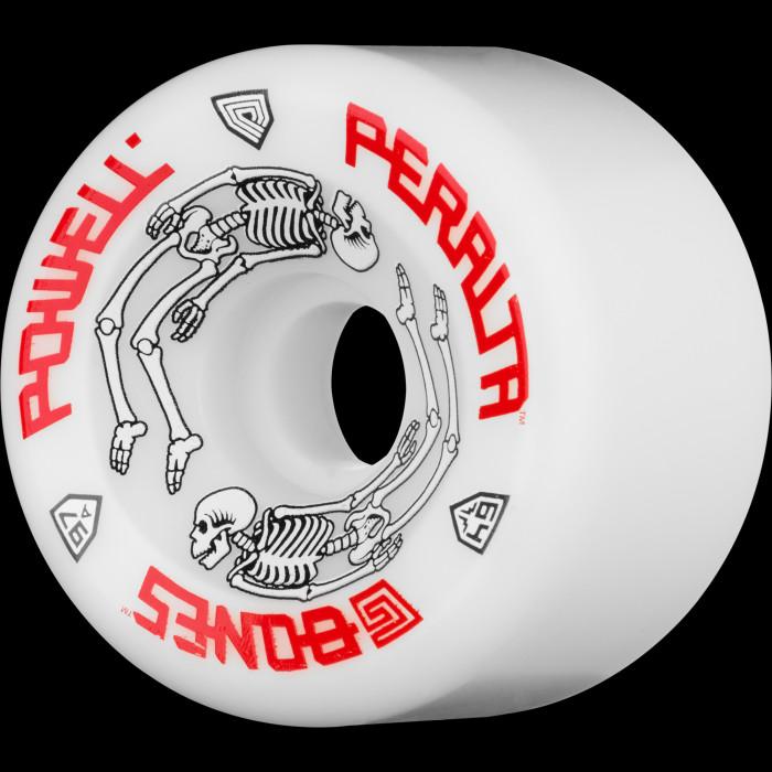 powell peralta Powell Peralta G-Bones Skateboard Wheels 64mm 97a - White (4 pack)