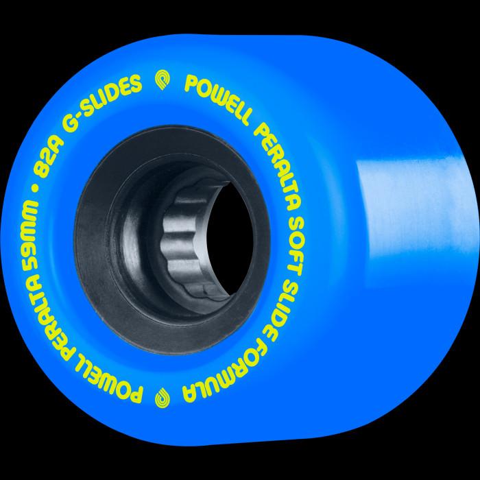 powell peralta Powell Peralta G-Slides Skateboard Wheels 59mm 82a 4pk Blue