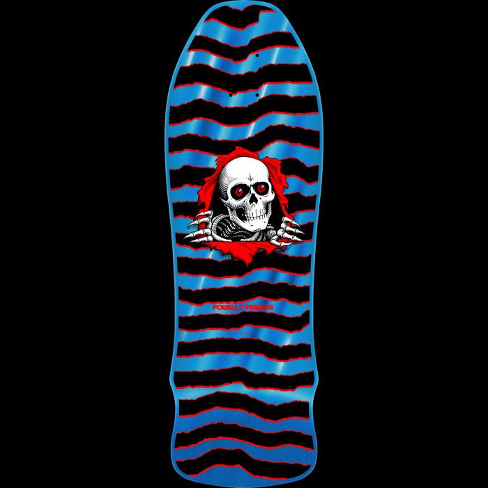 powell peralta Powell Peralta GeeGah Ripper Reissue Skateboard Deck Blue Foil - 9.75 x 30