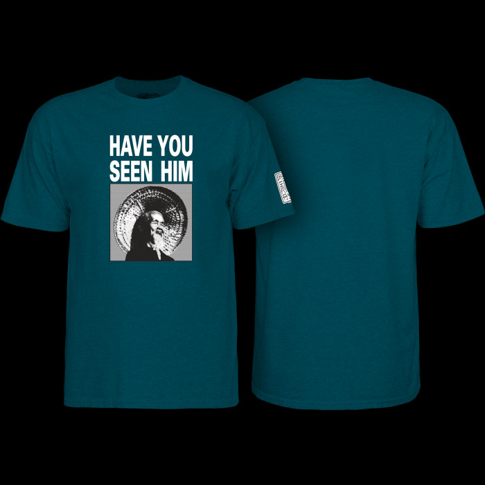 powell peralta Powell Peralta Have You Seen Him T-Shirt Midnight Teal