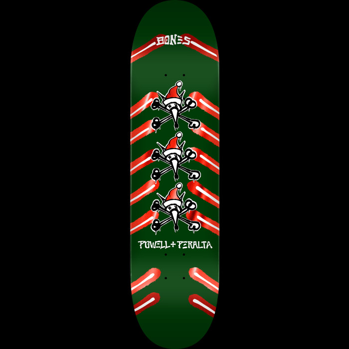 powell peralta Powell Peralta Holiday '25 Rat Bones Green / Red Foil Skateboard Deck - Shape 245 - K21 - 8.75