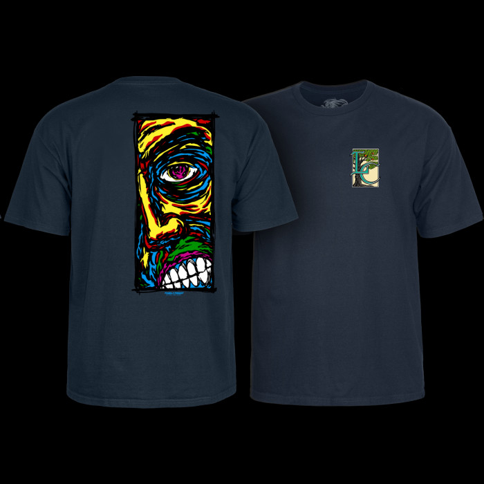powell peralta Powell Peralta Lance Conklin Face T-Shirt Navy