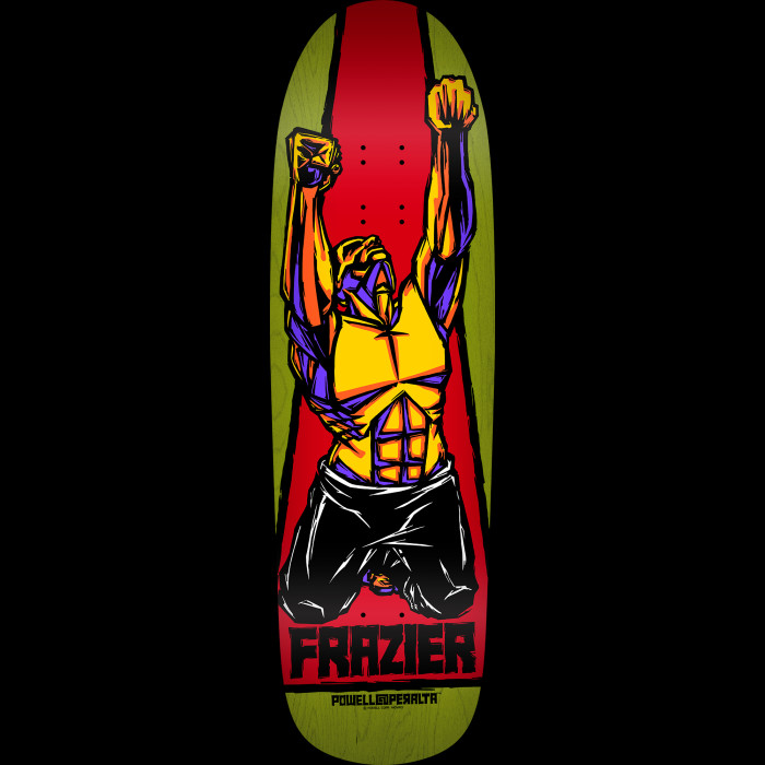 powell peralta Powell Peralta Mike Frazier Yellow Man 2 Reissue Skateboard Deck Green - 9.5 x 32