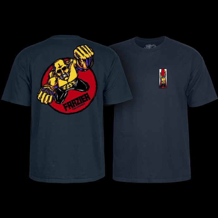 powell peralta Powell Peralta Mike Frazier Yellow Man T-shirt Navy